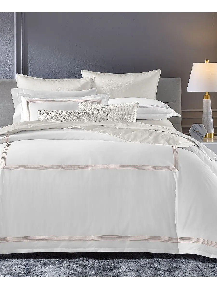 Комплект постельного белья Linea с плотностью 680 нитей, размер King Hotel Collection — изображение 1 из 9, пудровый розовый