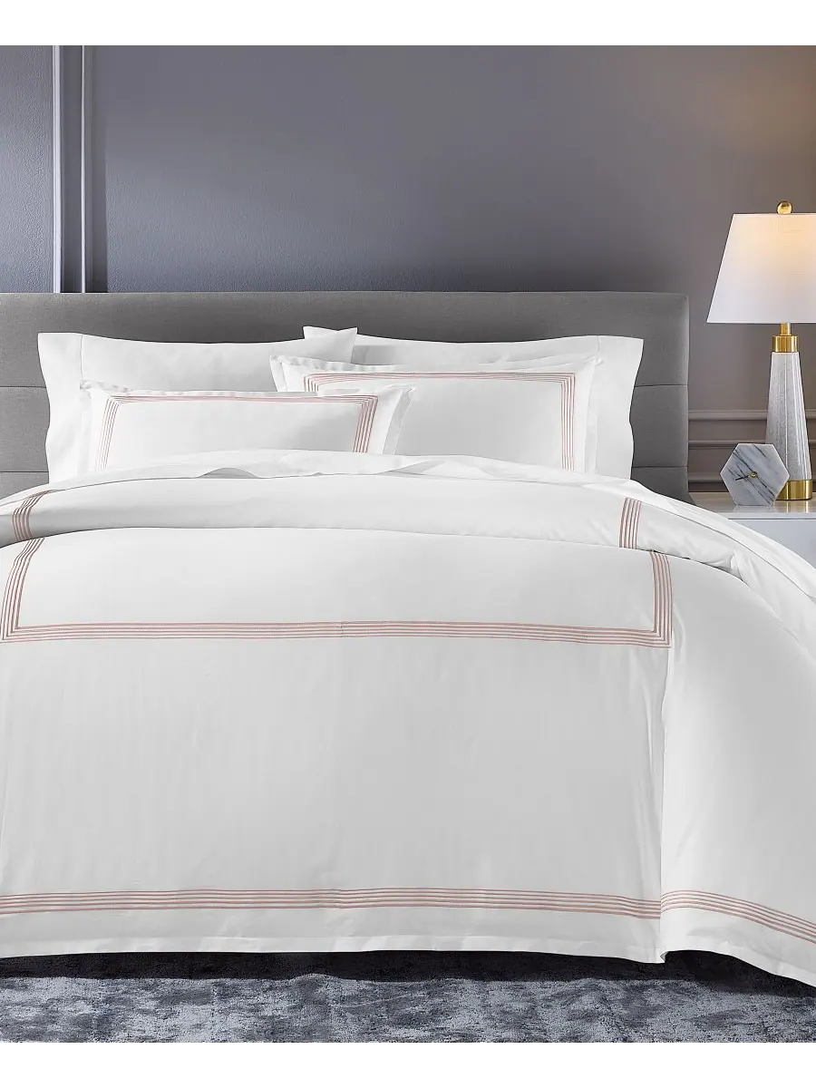 Комплект постельного белья Linea с плотностью 680 нитей, размер King Hotel Collection — изображение 4 из 9, пудровый розовый