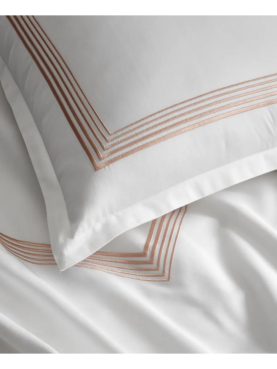 Комплект постельного белья Linea с плотностью 680 нитей, размер King Hotel Collection — изображение 5 из 9, пудровый розовый