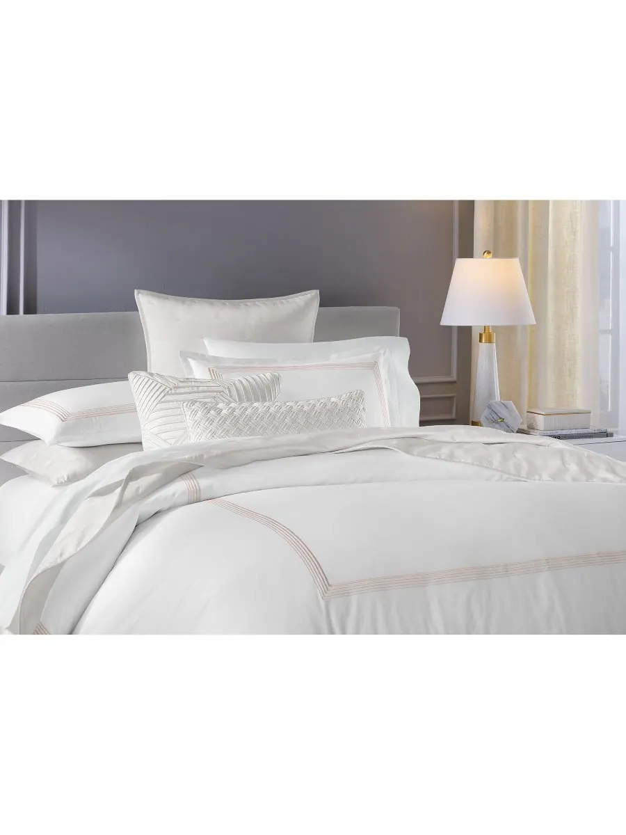 Комплект постельного белья Linea с плотностью 680 нитей, размер King Hotel Collection — изображение 8 из 9, пудровый розовый