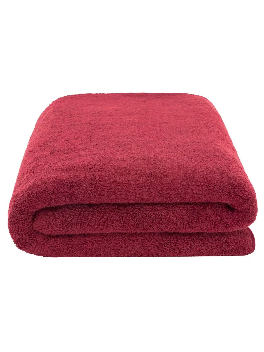 Банное полотенце Edison Luxury из 100% турецкого хлопка, 40 x 80 дюймов American Soft Linen — изображение 1 из 4, бордо
