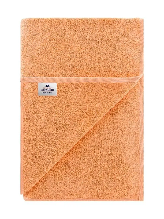 Большое банное полотенце American Soft Linen Edison Luxury из 100% турецкого хлопка — изображение 4 из 4