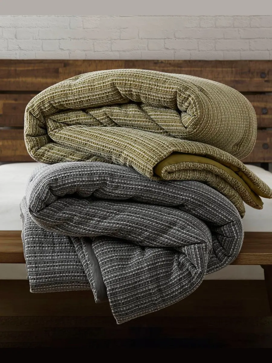 Комплект постельного белья Lyon Waffle Washed из 3 предметов, размер King/California King Woolrich — изображение 10 из 10