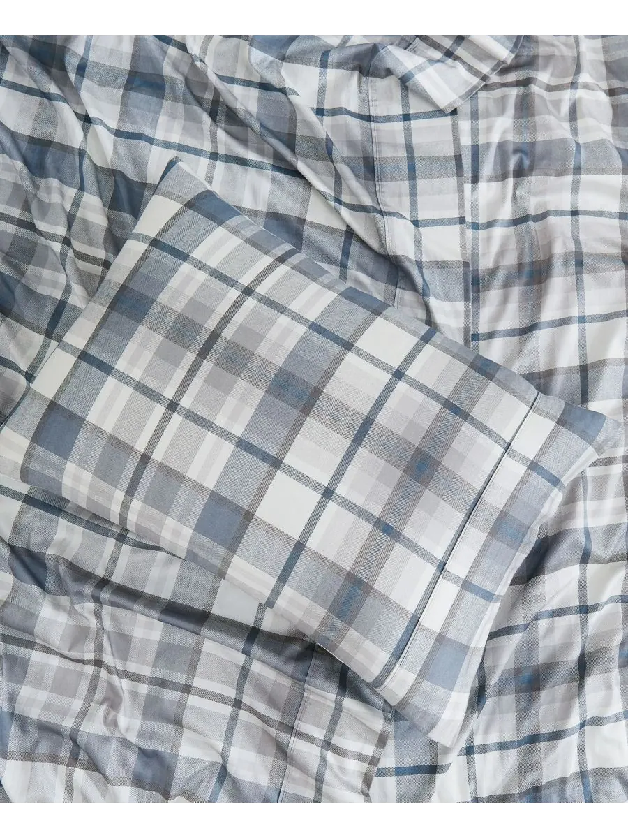 Комплект постельного белья Highland Plaid с очень глубокими карманами, плотность ткани 300 нитей, 4 — изображение 3 из 5