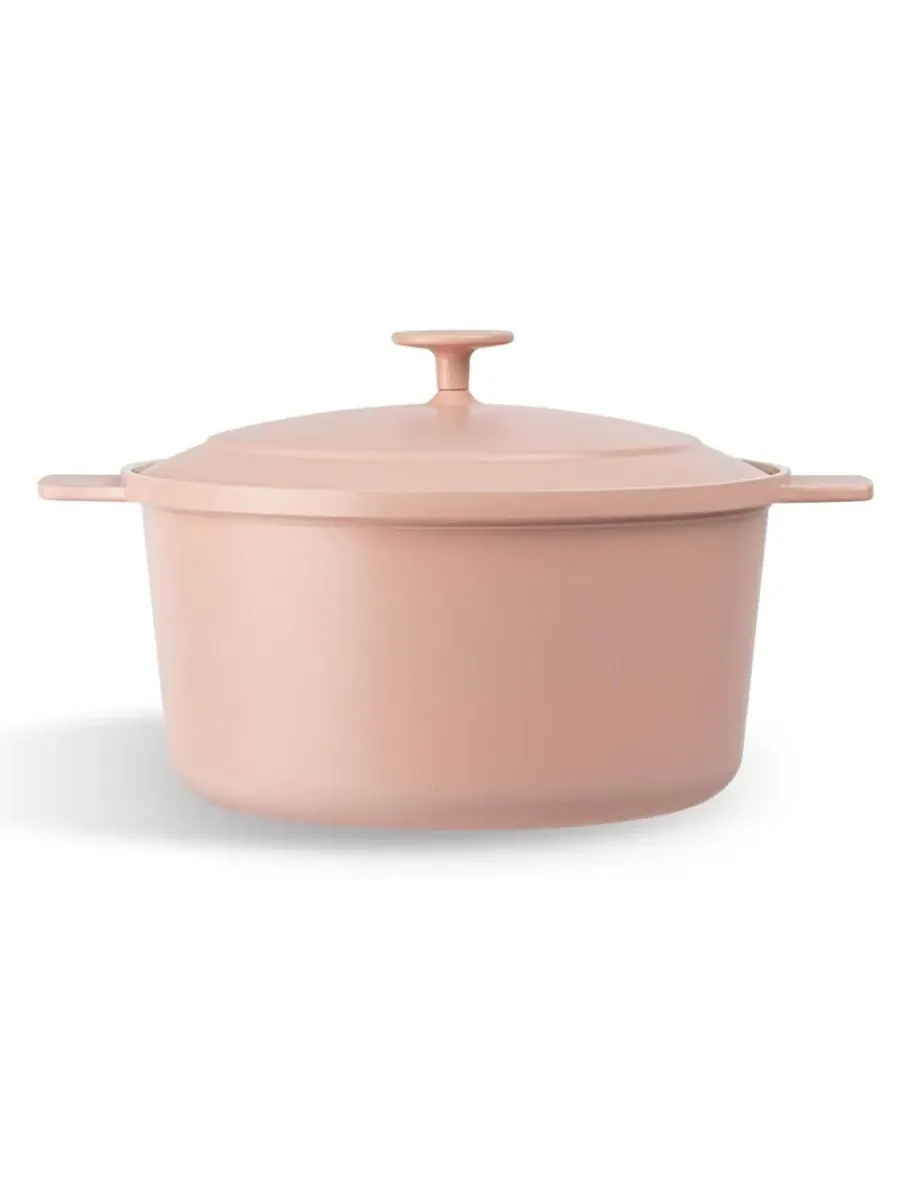 Жаровня Gotham Steel Ceramic Dutch Ove, 25.4 см, 4.7 л — розовый