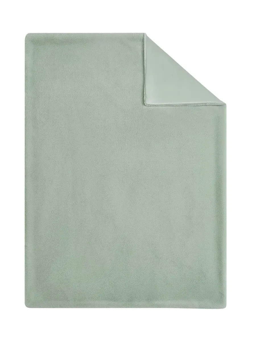 Однотонный плед из искусственного меха, 127 x 178 см Jessica Simpson — изображение 4 из 6, зеленый