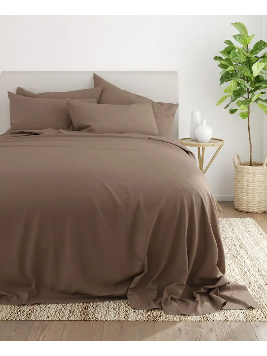 Комплект постельного белья Solids in Style из 6 предметов, размер Full Ienjoy Home — изображение 2 из 2, тауп