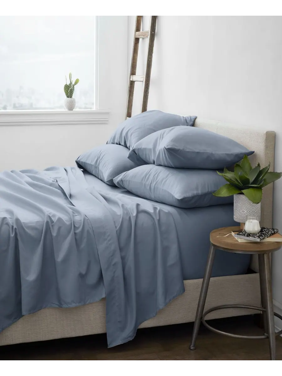 Комплект постельного белья Solids in Style из 6 предметов, размер Full Ienjoy Home — изображение 2 из 3, серый