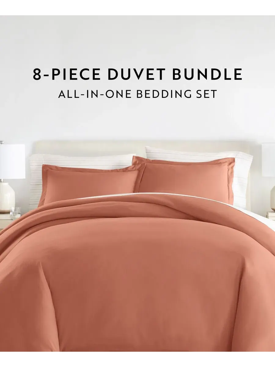 Комплект постельного белья 8 предметов с одеялом и пододеяльником, Full ienjoy Home, Soft Stitch — изображение 8 из 8