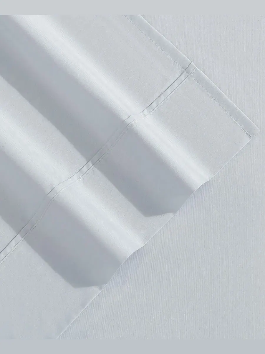 Комплект постельного белья из египетского хлопка, 200 нитей, 4 предмета Vera Wang — изображение 3 из 5, синий