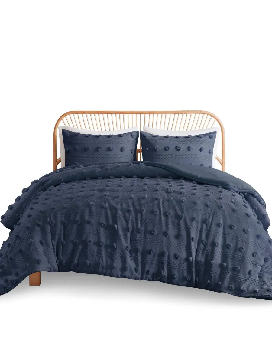 Комплект постельного белья Lucy Clip Jacquard из 3 предметов, размер Twin/Twin XL Intelligent Design — изображение 3 из 8