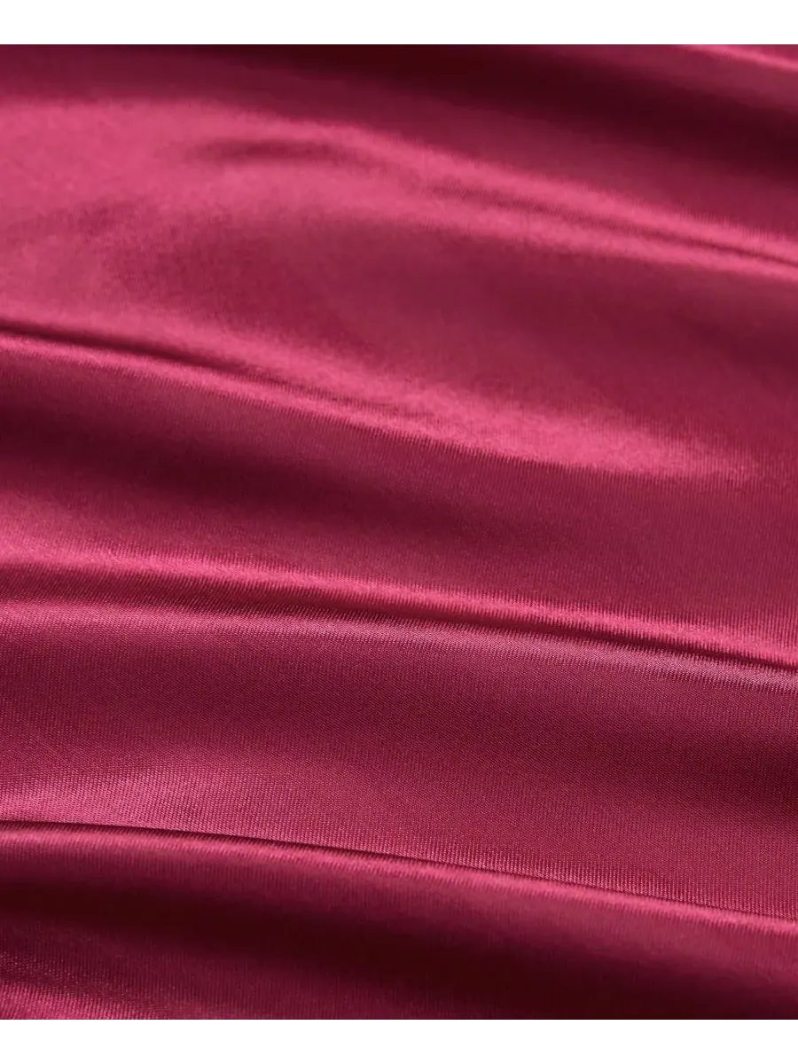 Комплект постельного белья из атласа и дамаска, 4 предмета, размер Queen Juicy Couture — изображение 4 из 9, розовый