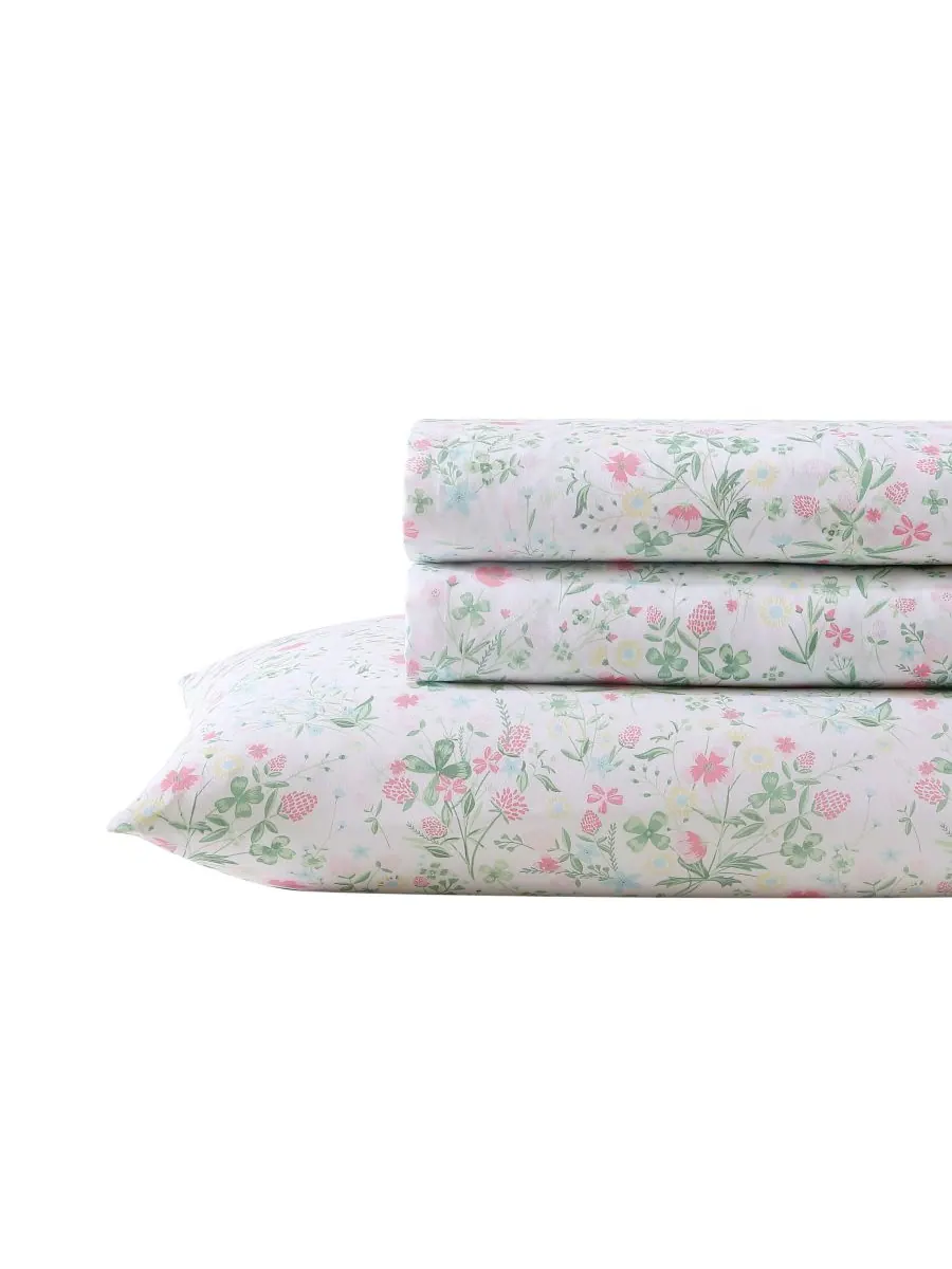 Комплект постельного белья из микрофибры, 4 предмета, размер «полный» Laura Ashley, цвет posey dance — изображение 1 из 4