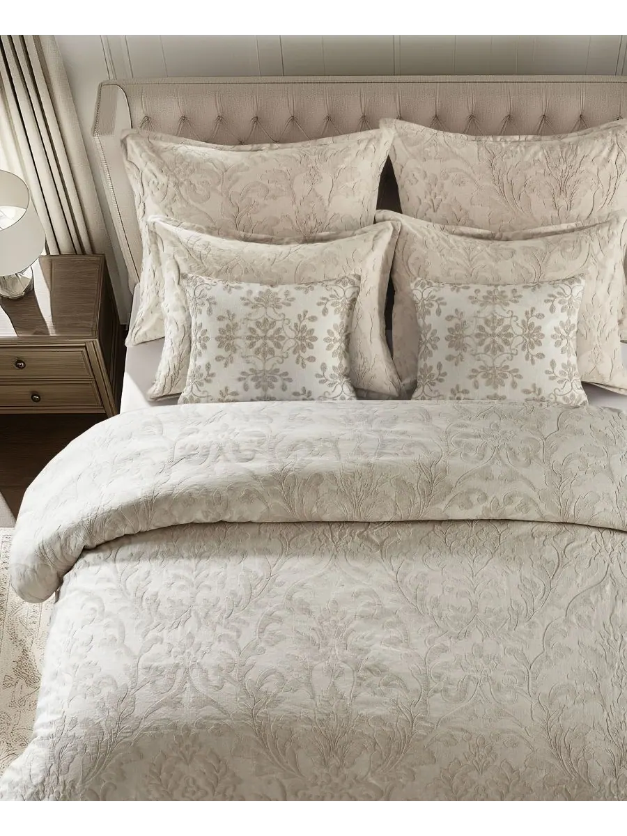 Комплект постельного белья Alessio Textured из 3 предметов, размер King Levtex — изображение 3 из 6, бежевый