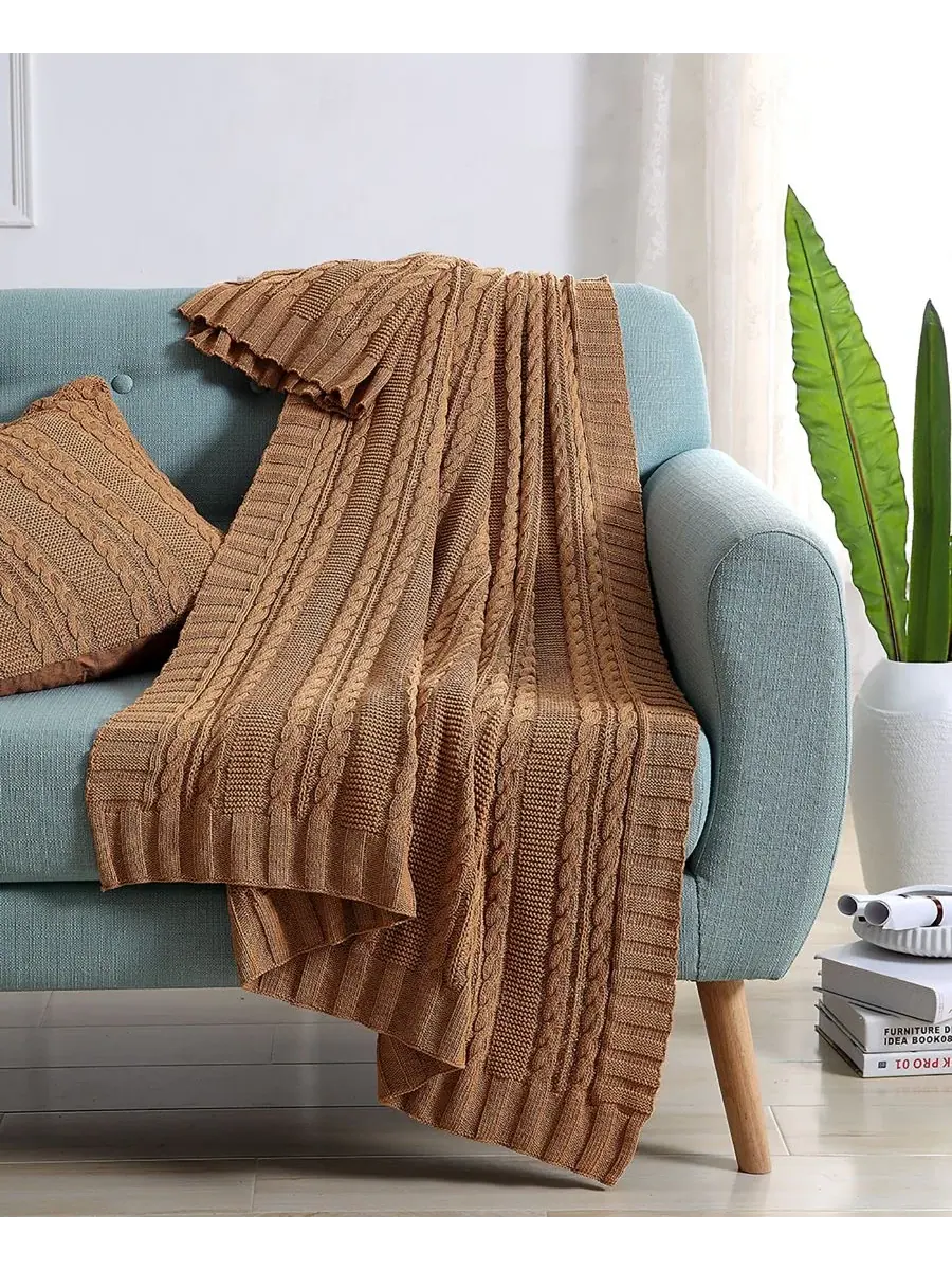 Плед Dublin Cable Knit, 127 x 178 см Vcny Home