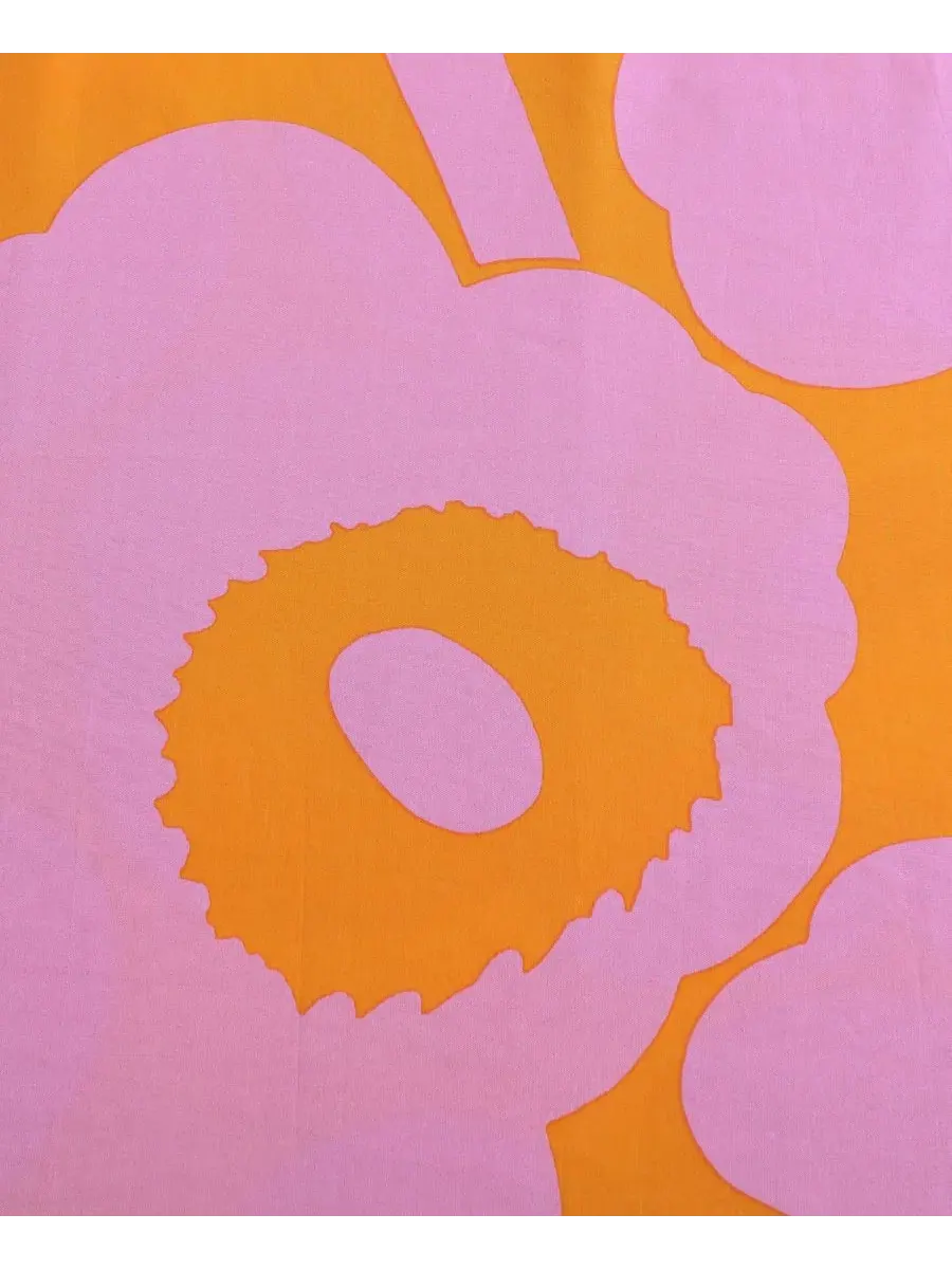 Комплект постельного белья Unikko Cotton Marimekko — изображение 6 из 8, розовый оранжевый