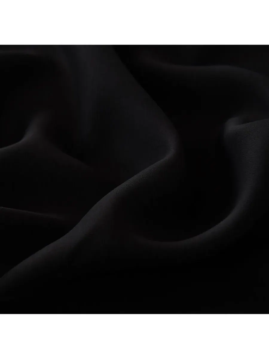 Простыня из сатина с 608 нитями, сверхбольшая, для кроватей king Egyptian Linens — изображение 2 из 4, черный