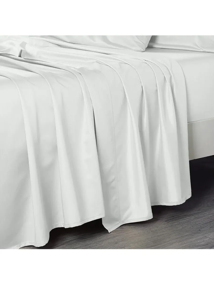 Простыня на резинке Oversized King 608 Cotton Egyptian Linens — изображение 1 из 4, белый