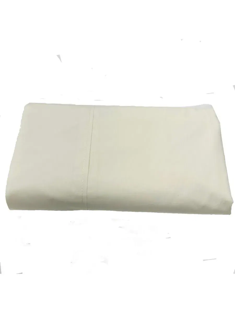 Простыня Oversized King Flat Sheet из хлопкового сатина 608 нитей Egyptian Linens — изображение 2 из 4, белый