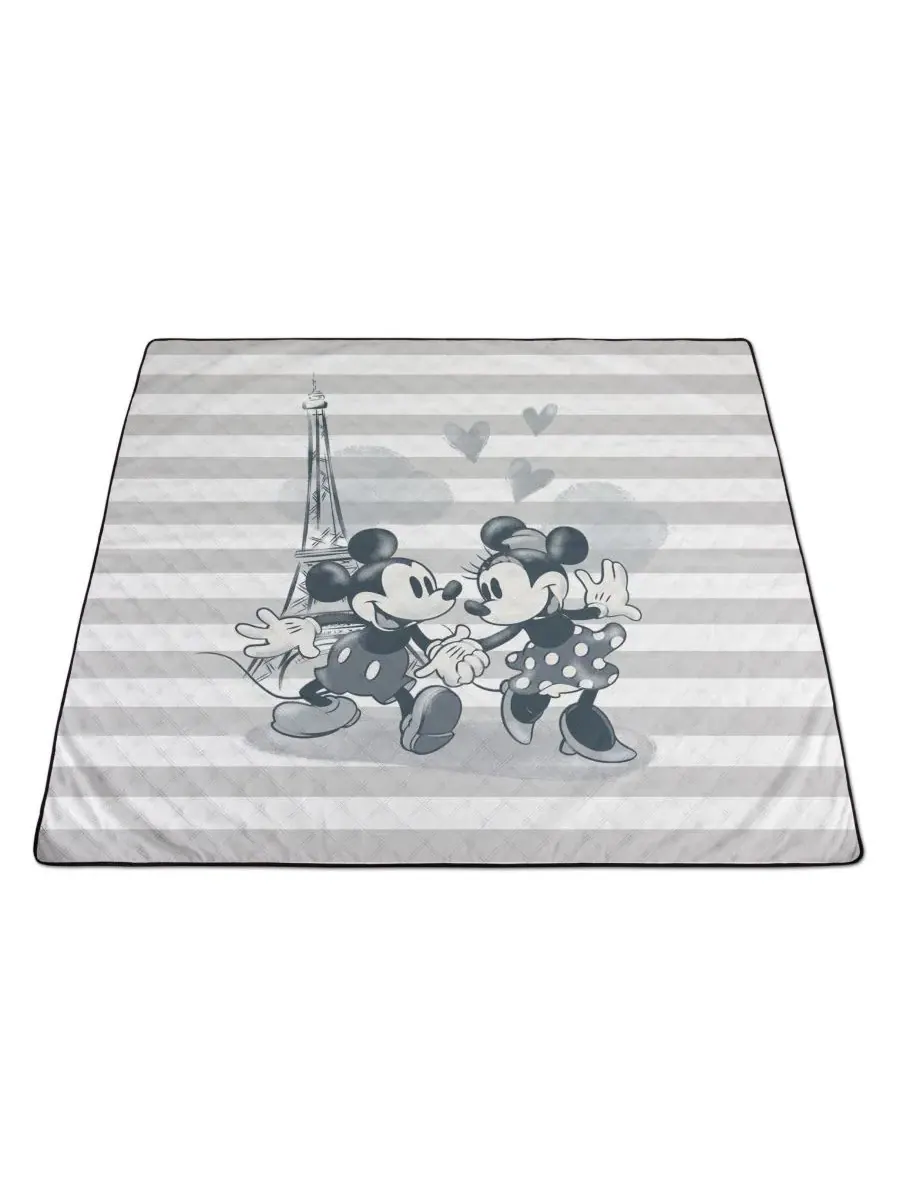 Плед для пикника Disney Mickey Minnie Mouse Impresa, 152 x 127 см Oniva — изображение 4 из 4, серый белый