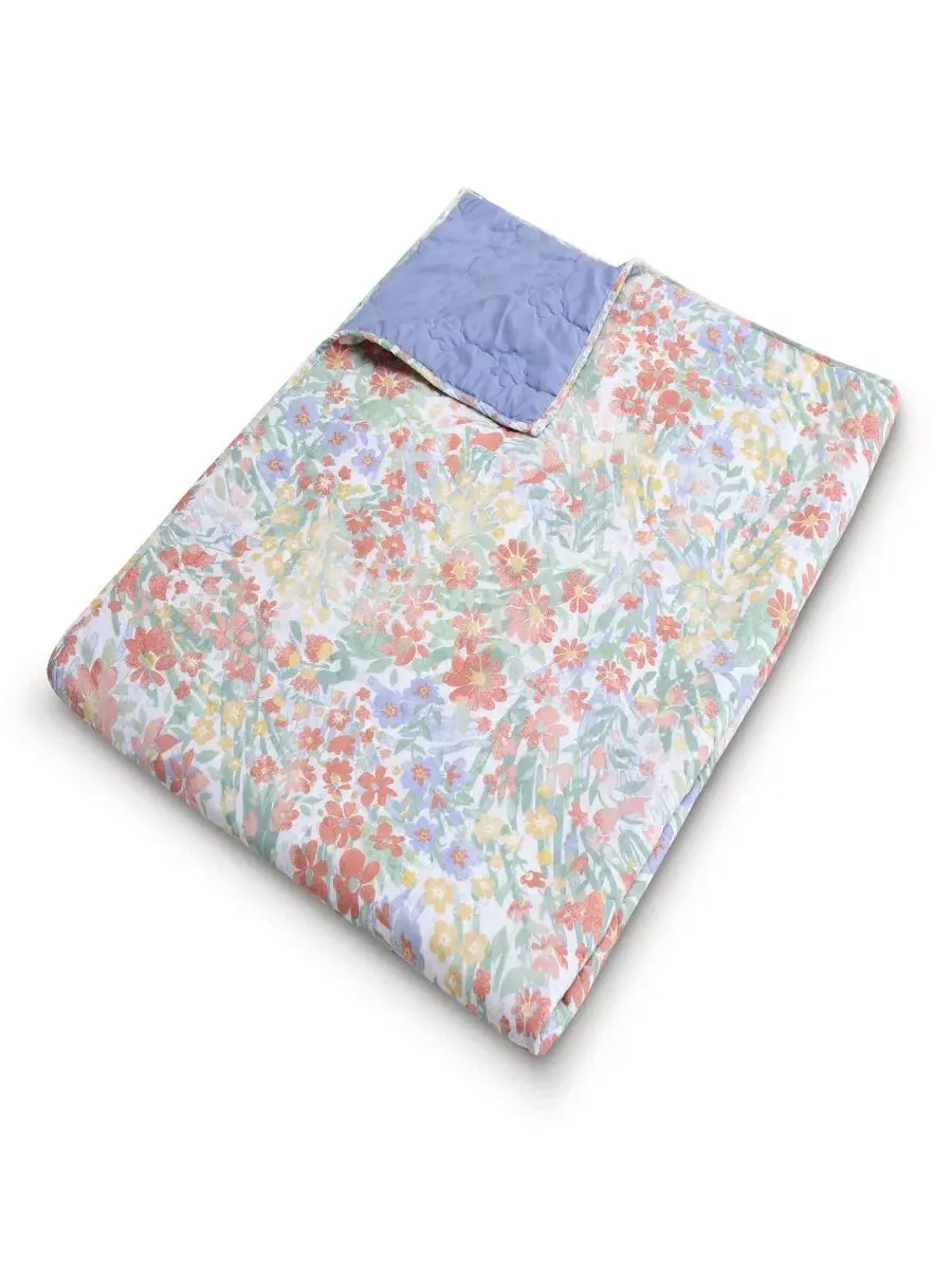 Плед-покрывало двусторонний Alice Reversible Cotton Blend Throw Greenland Home Fashions — изображение 5 из 7, мульти