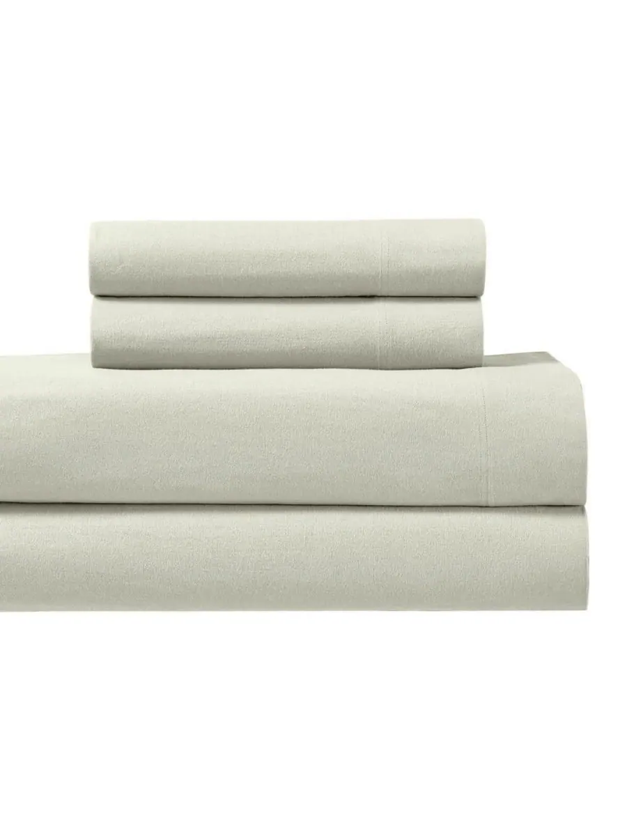 Комплект из 4 простыней из плотной фланели, размер Queen Egyptian Linens — изображение 1 из 5, синий