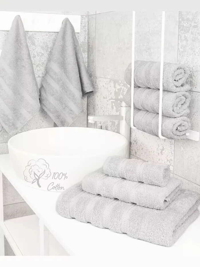 Набор банных полотенец American Soft Linen Edison Premium из 100% турецкого хлопка, 3 шт — изображение 2 из 5