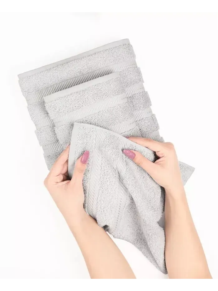 Набор банных полотенец American Soft Linen Edison Premium из 100% турецкого хлопка, 3 шт — изображение 3 из 5