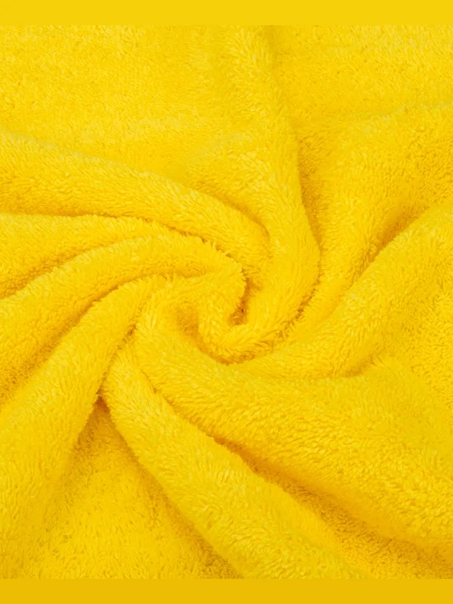 Набор из 3 банных полотенец Edison Premium из 100% турецкого хлопка American Soft Linen — изображение 5 из 5, желтый
