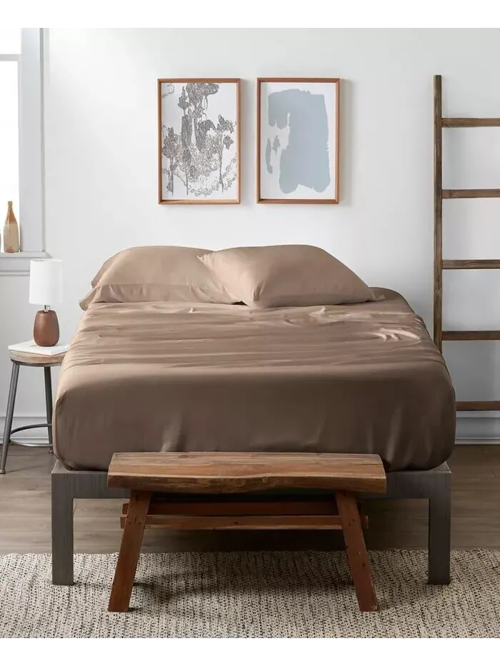 Роскошный комплект простыней из вискозы из бамбука ienjoy Home — изображение 2 из 5, тауп