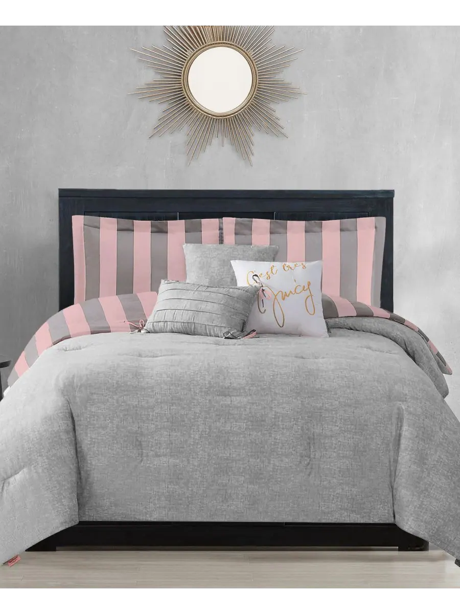 Двусторонний комплект постельного белья Cabana Stripe, 6 предметов, размер King Juicy Couture — изображение 6 из 6