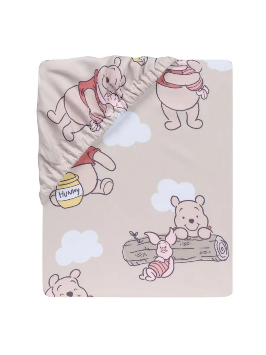 Простыня для детской кроватки Disney Baby Винни-Пух и друзья Bedtime Originals — изображение 2 из 5, бежевый
