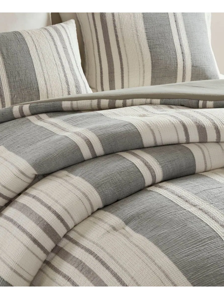 Комплект постельного белья Mesa Stone Washed, 3 предмета, размер Full/Queen Woolrich — изображение 8 из 10, серый