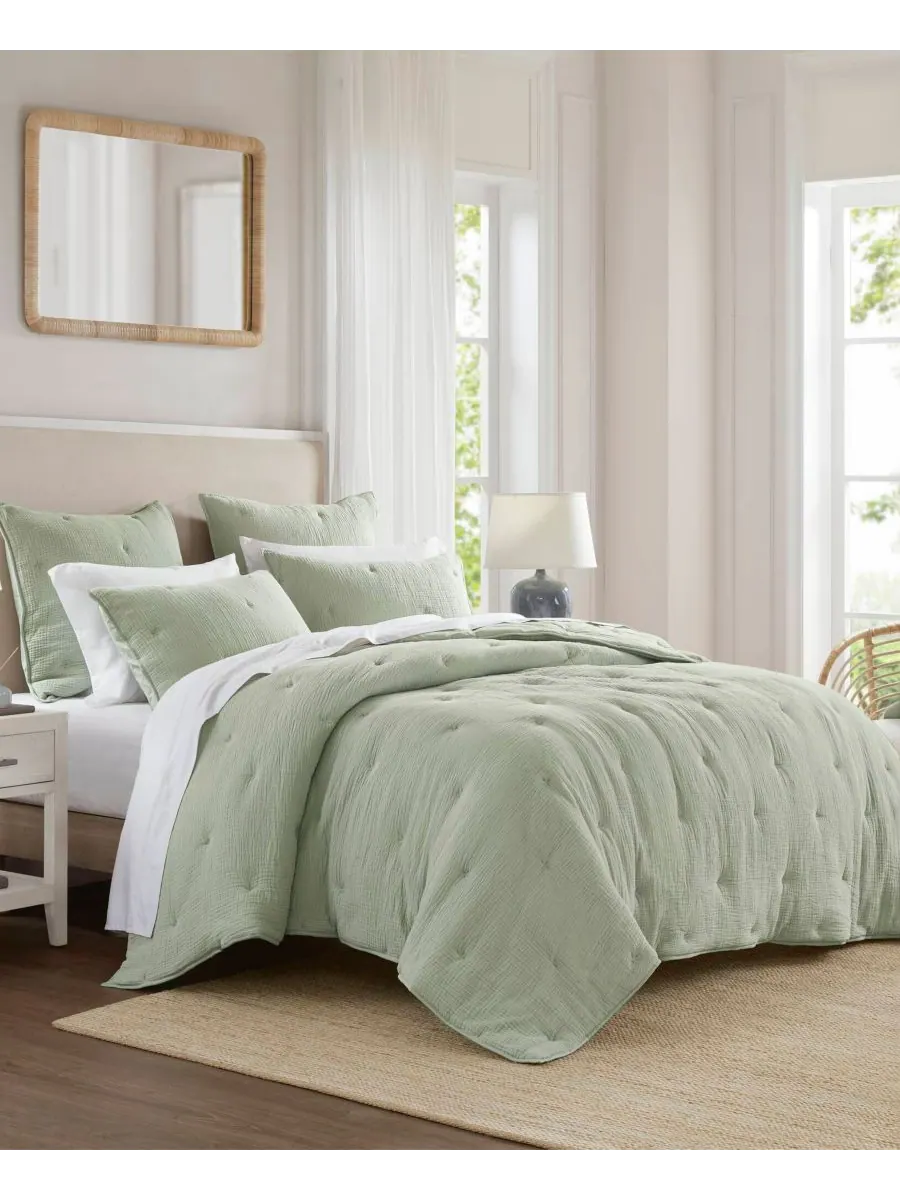 Комплект постельного белья Breeze Cotton с вышивкой, 3 предмета, размер Full/Queen Harbor House — изображение 9 из 10