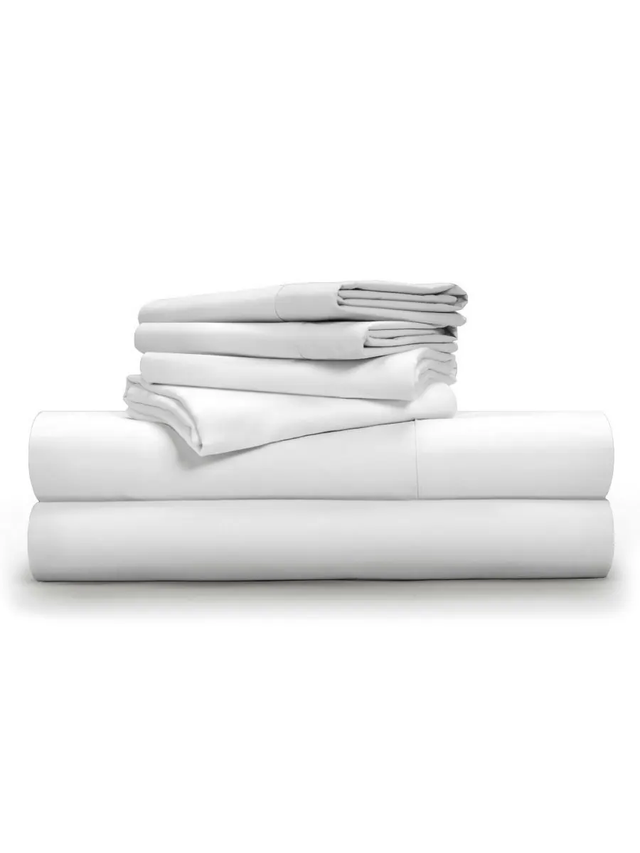 Комплект постельного белья Tencel Soft & Smooth, 6 предметов, размер Full Pillow Guy — белый