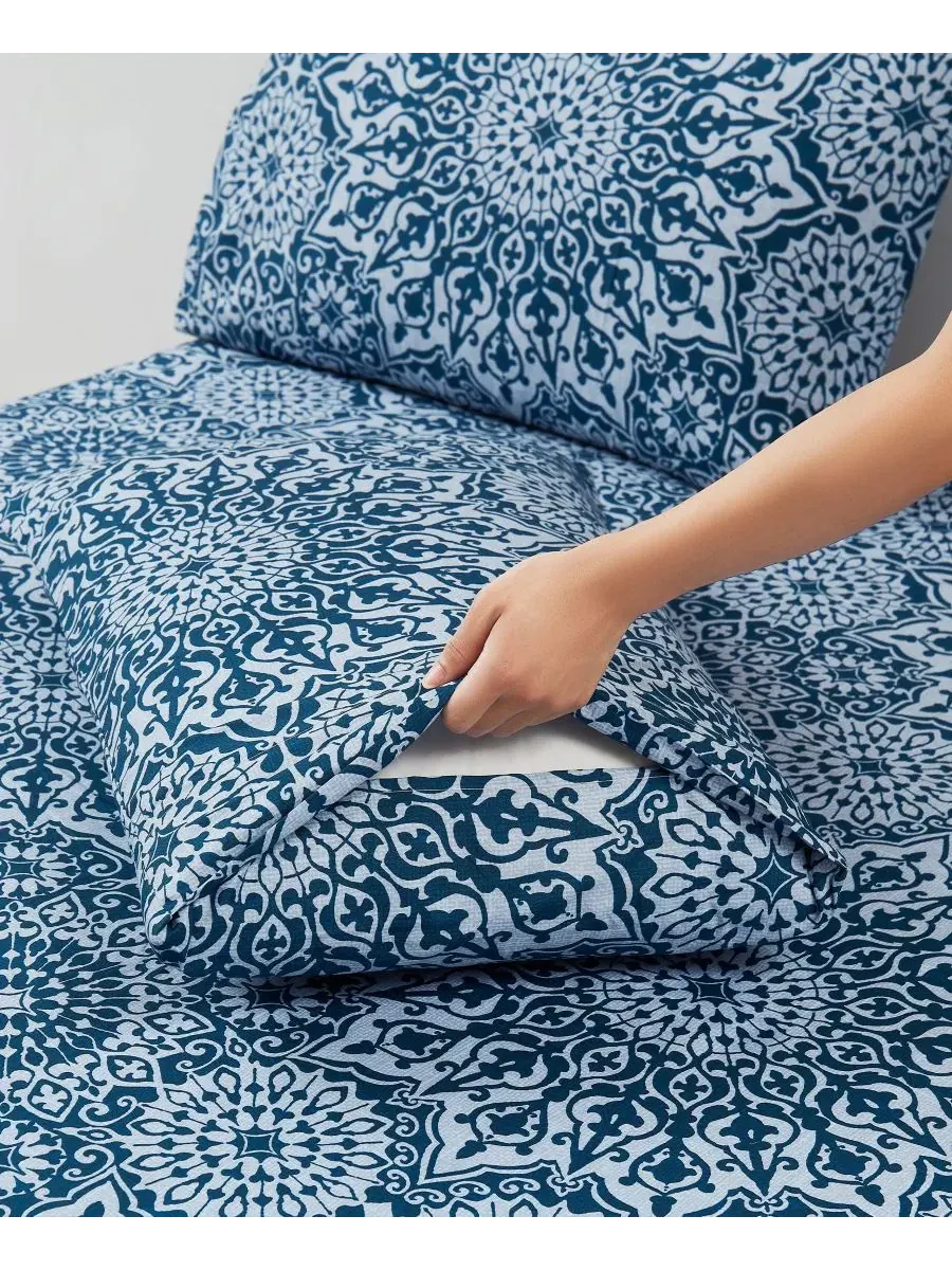 Комплект постельного белья 3 предмета, из микрофибры, 1500 нитей, Twin Sweet Home Collection — изображение 3 из 5, оазис