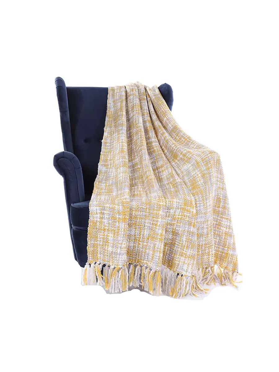 Плед в деревенском стиле, 50 x 60 дюймов Happycare Textiles — изображение 3 из 8, глина