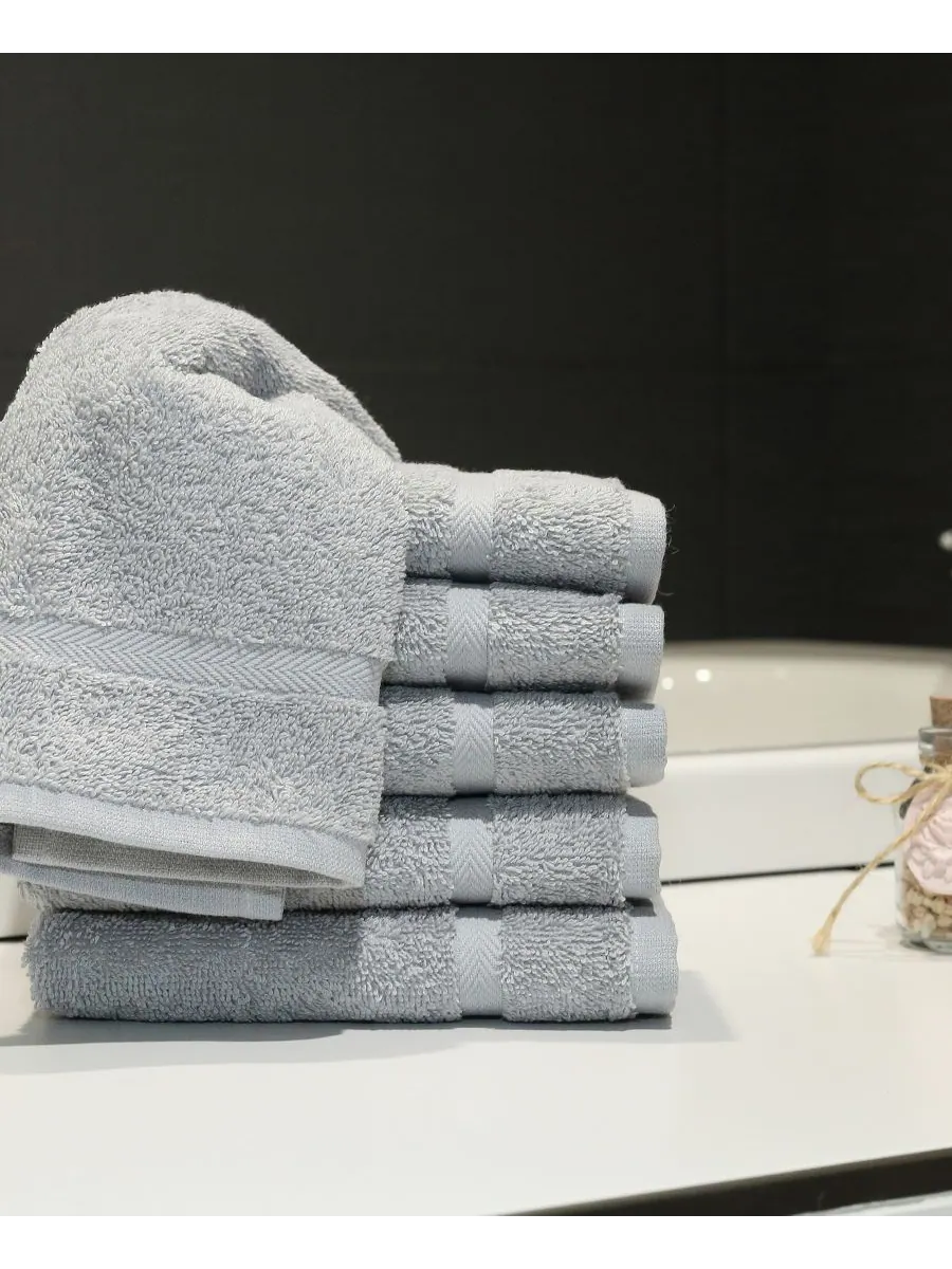Набор мочалок denzi из 6 предметов Linum Home — изображение 1 из 3, светлый серый