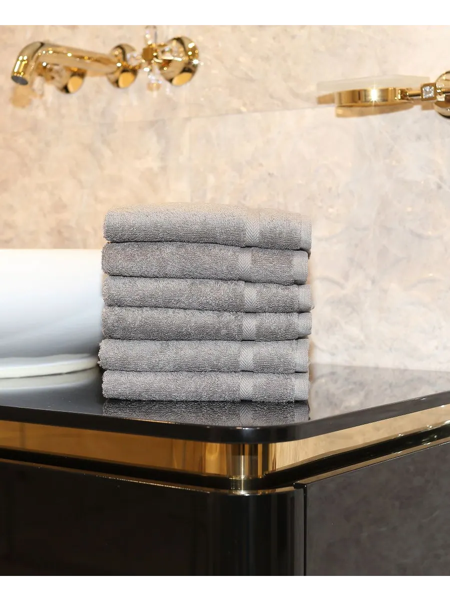 Набор мочалок denzi из 6 предметов Linum Home — изображение 1 из 3, серый