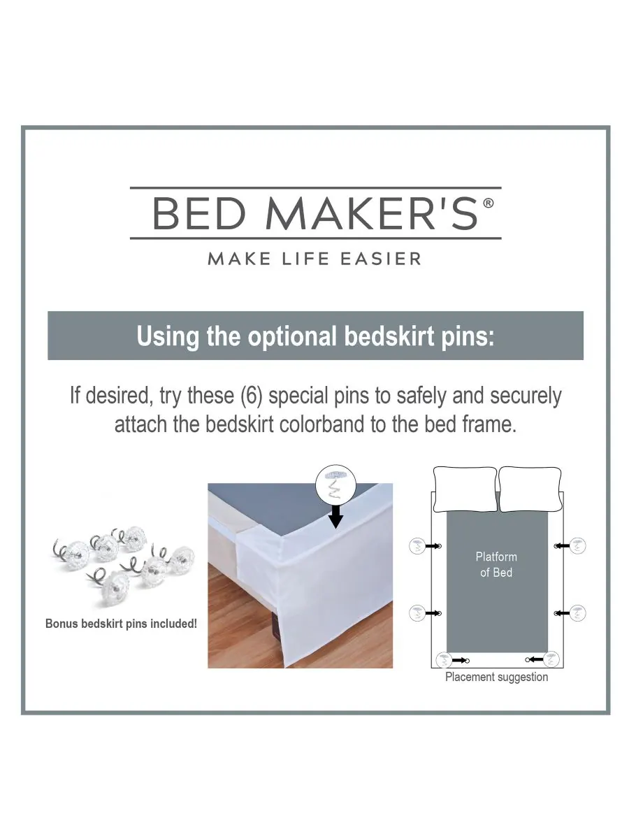 Покрывало для кровати magic skirt, размер california king Bed Maker's — изображение 8 из 9, черный