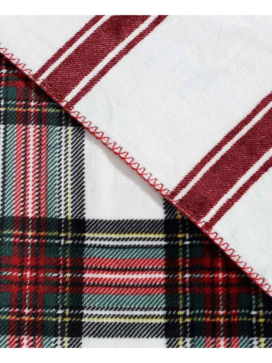 Двусторонний плед с принтом, 70 x 50 дюймов Nautica, цвет hillcrest plaid — изображение 2 из 7