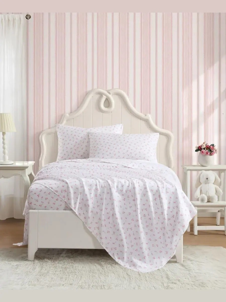 Комплект постельного белья Busy Bee из микрофибры, 4 предмета, размер Queen Laura Ashley — изображение 3 из 8