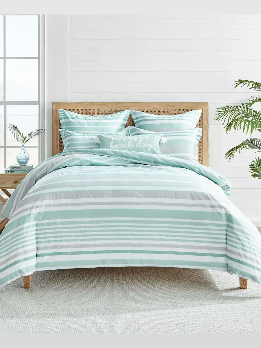 Комплект постельного белья truro из 2 предметов, размер twin/twin xl Levtex — изображение 4 из 6, голубой