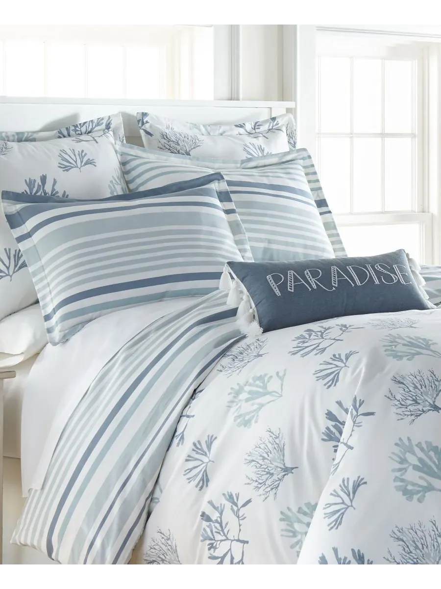 Комплект постельного белья Truro из 2 предметов, размер Twin/Twin XL Levtex — изображение 2 из 5, синий