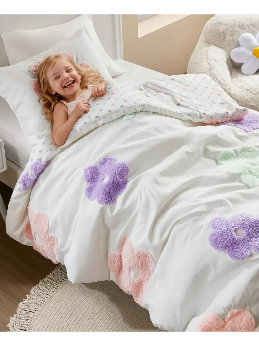Комплект постельного белья Intelligent Design Gracie Floral, двусторонний, 2 предмета, размер Twin — изображение 3 из 9