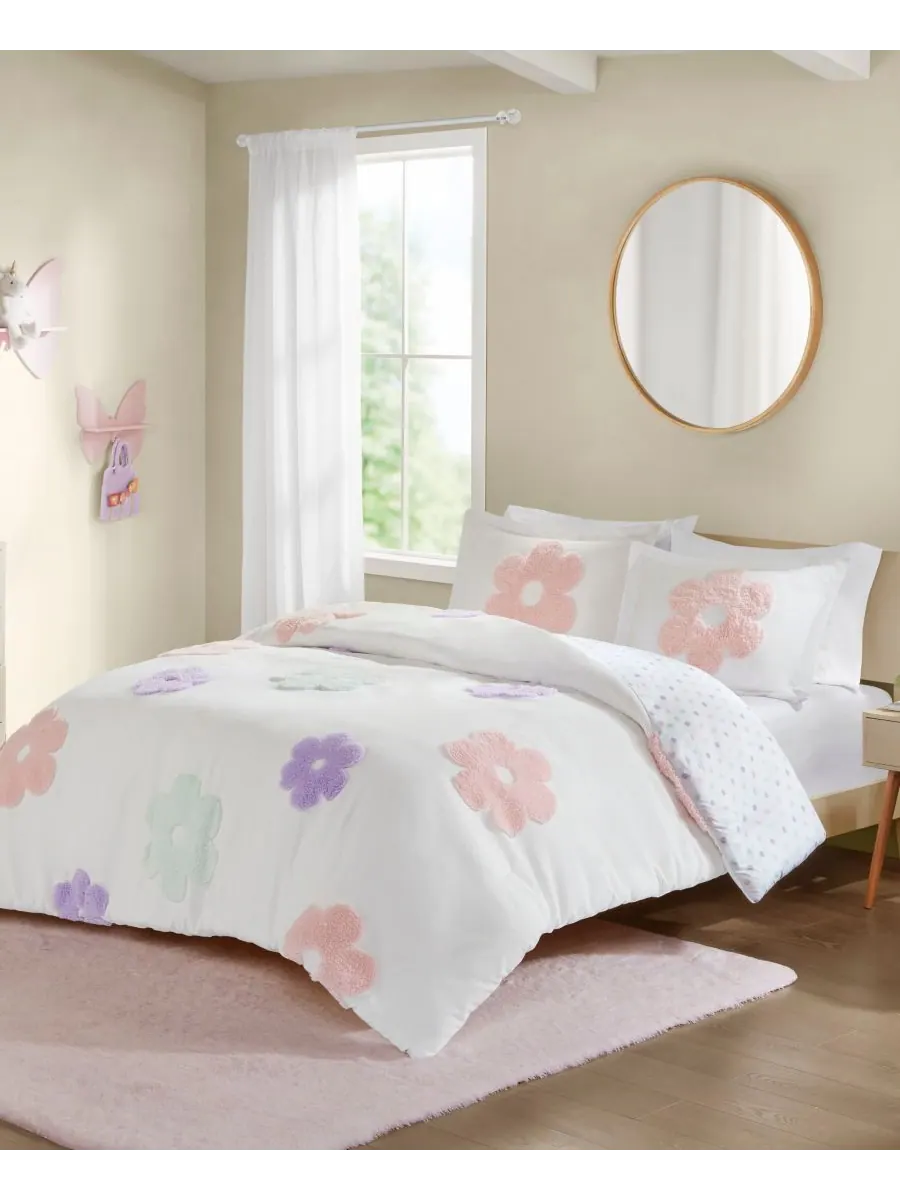 Комплект постельного белья Intelligent Design Gracie Floral, двусторонний, 2 предмета, размер Twin — изображение 4 из 10