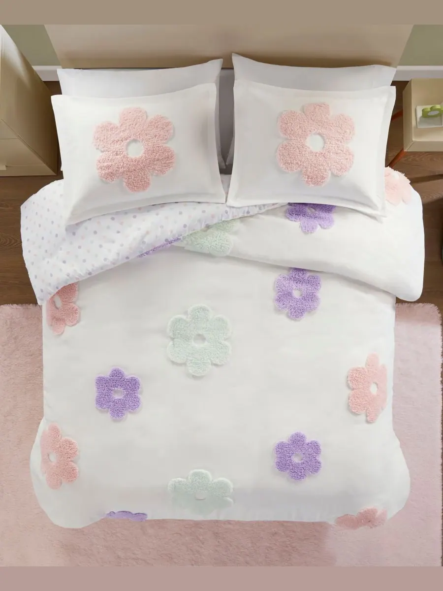 Комплект постельного белья Intelligent Design Gracie Floral, двусторонний, 2 предмета, размер Twin — изображение 5 из 10