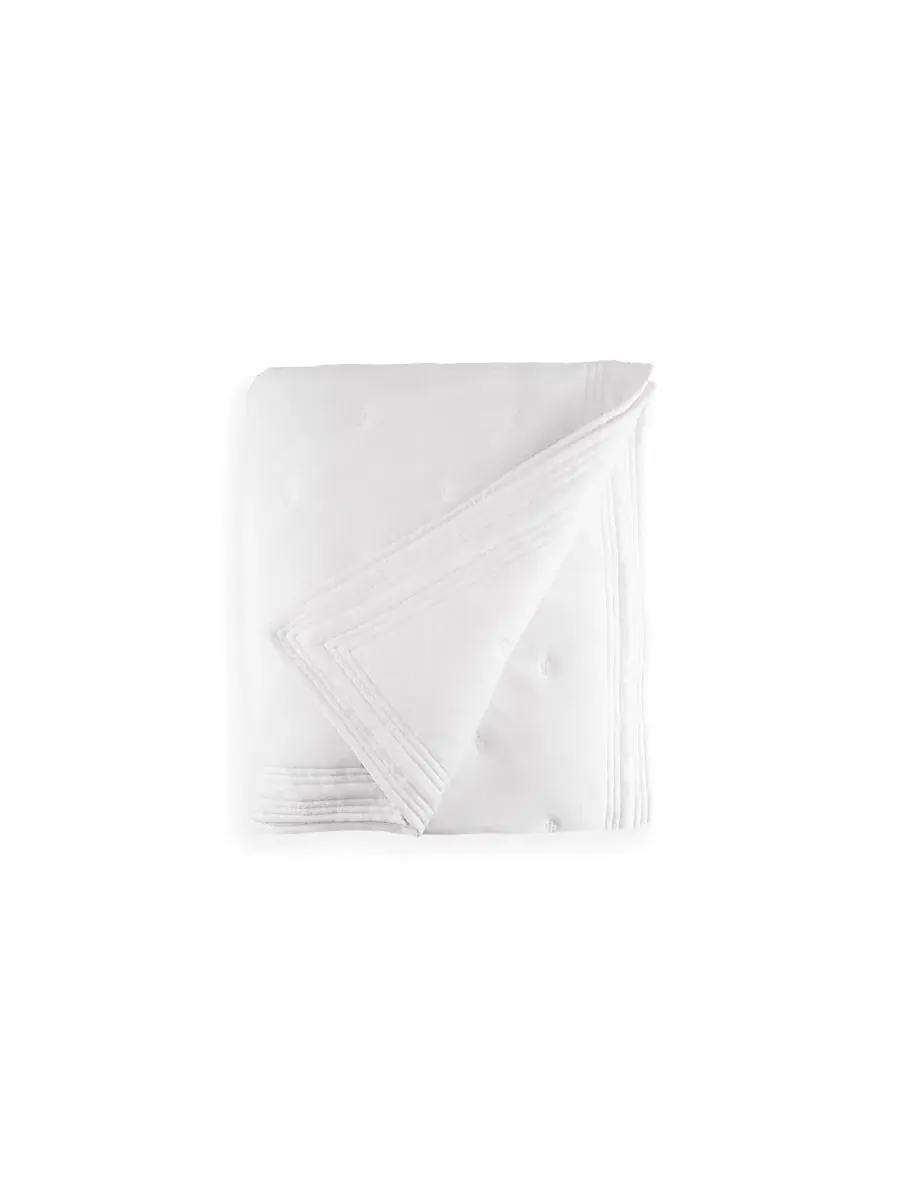 Покрывало стеганое Tufted Quilted Cotton Coverlet, Queen Michael Aram — изображение 6 из 6, облачный