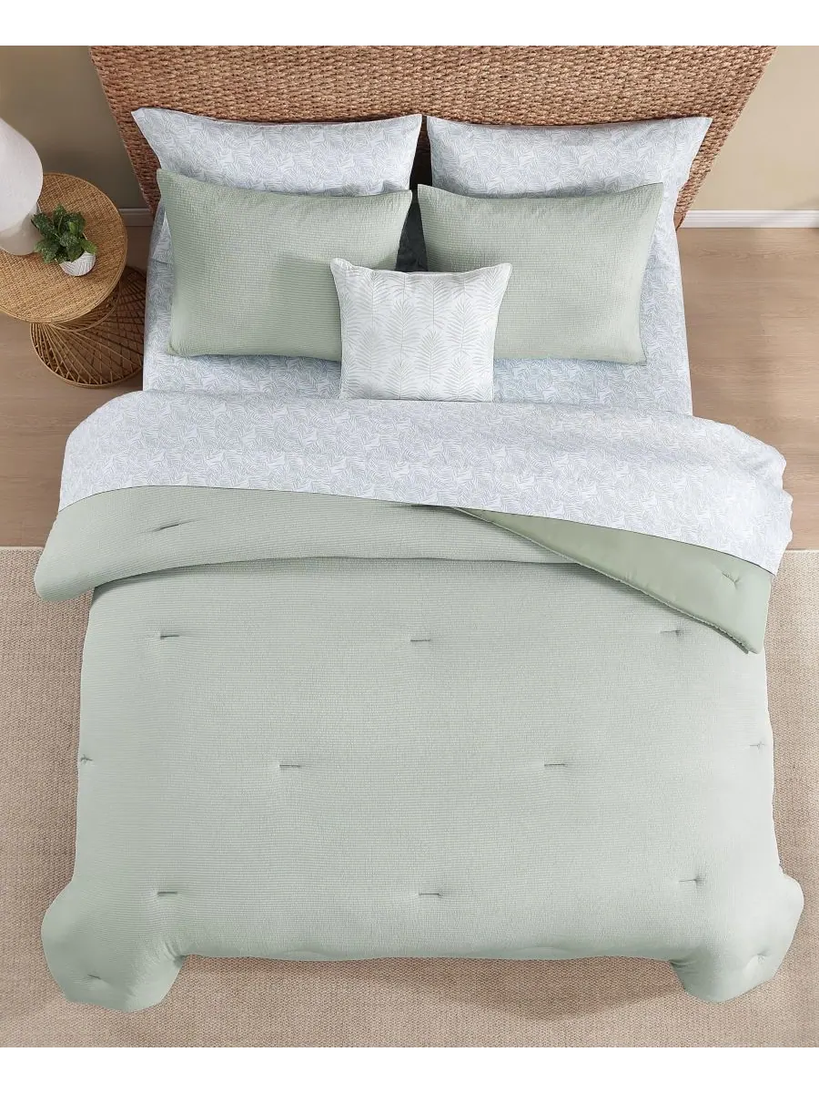 Комплект постельного белья Tommy Bahama из 8 предметов, цвет сирсакер, размер King Tommy Bahama Home — изображение 3 из 9