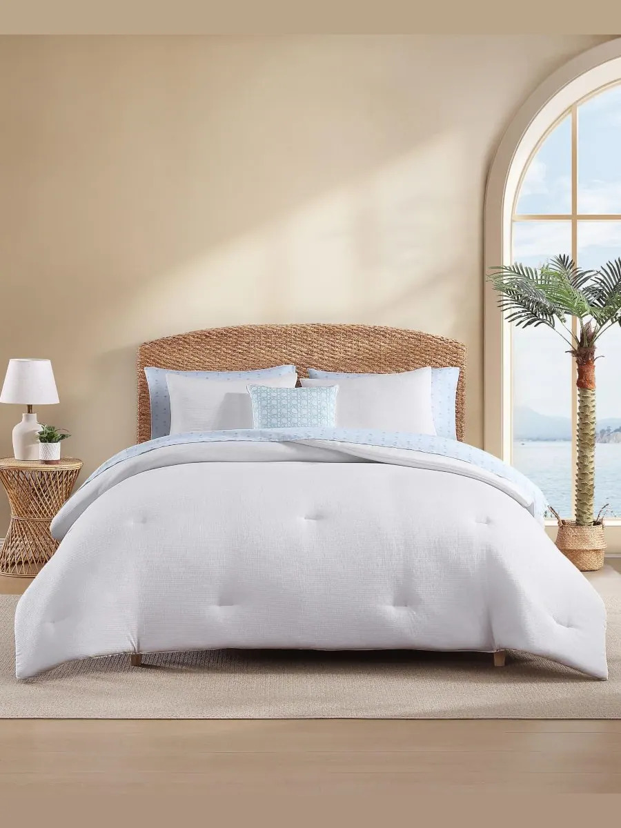Комплект постельного белья Tommy Bahama из 8 предметов, цвет сирсакер, размер King Tommy Bahama Home — изображение 1 из 9